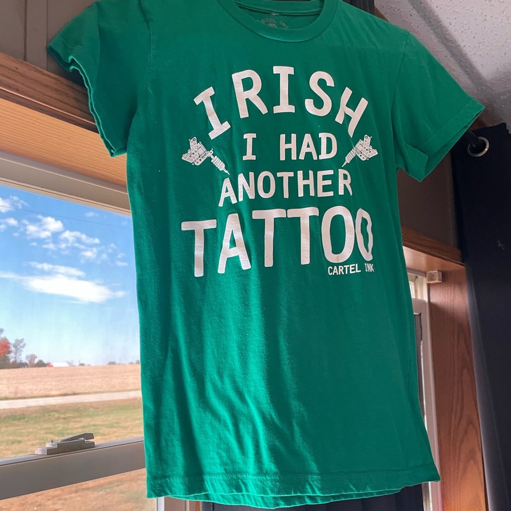 Saint Patrick day Ink cartel green t shirt